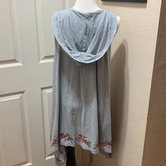 Johnny Was JW Los Angeles Joy Love Light hooded high low cardigan size 1X - Picture 2 of 10